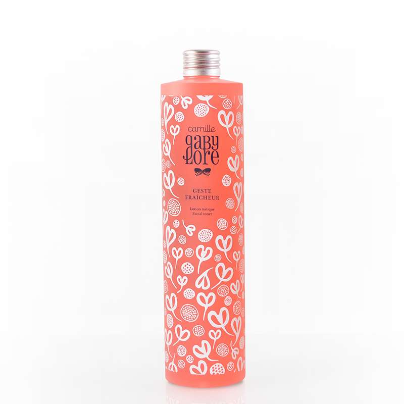 Produit geste fraicheur fond blanc